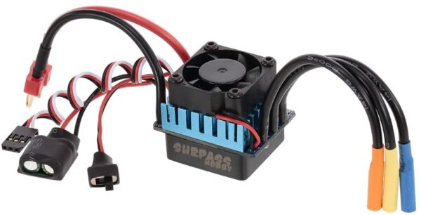 ESC 60A BRUSHLESS PARA CARROS INCLUYE DISIPADOR Y VENTILADOR