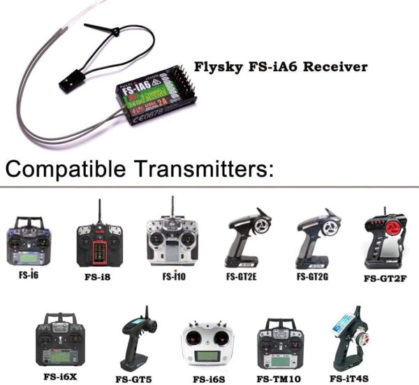 RECEPTOR FLYSKY FS-IA6 2,4G 6 CANALES - Imagen 4