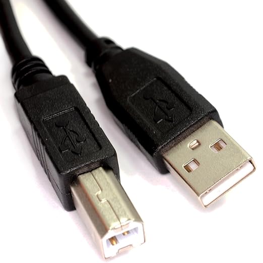 CABLE USB A USB TIPO B  DE 1 METRO (IMPRESORA)