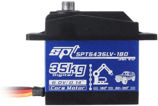 SERVOMOTOR SPT5435 METÁLICO 35KG 180° - Imagen 3