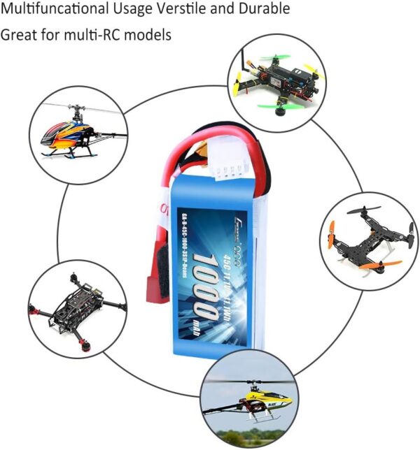 BATERÍA LIPO 3S 11,1V 1000MAH 45C TATTU GENS ACE DEAN - Imagen 4