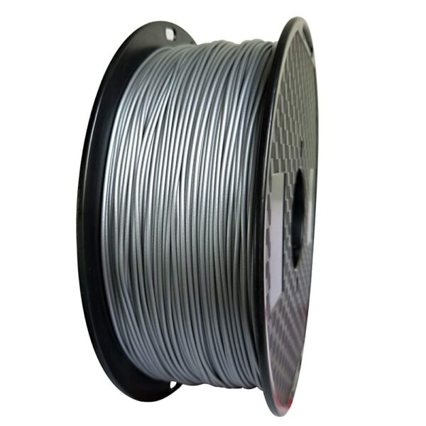 FILAMENTO PLA 1,75 PARA IMPRESORA 3D ROLLO 1KG PLATEADO SILVER - Imagen 2