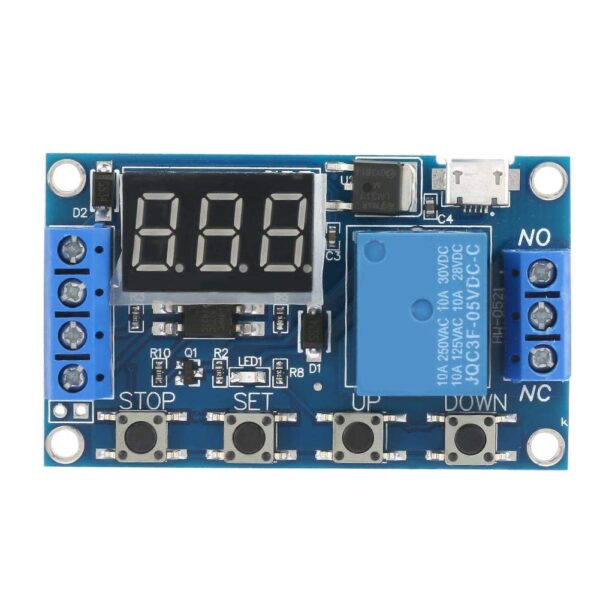 MODULO TEMPORIZADOR TIMER DIGITAL CON DISPLAY Y RELÉ 5VDC - Imagen 2