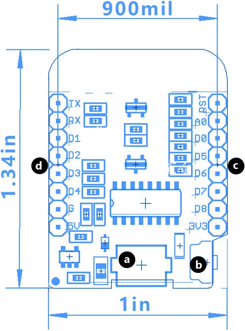 MÓDULO MINI D1 NODE MCU LUA WIFI ESP8266 WEMOS - Imagen 5