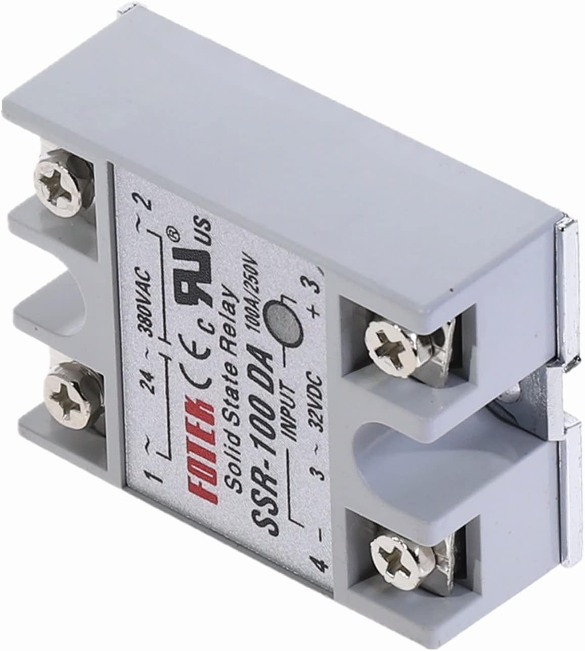 RELÉ ESTADO SÓLIDO  SSR-100DA 100A INPUT 3-32VDC OUTPUT 24-380VAC - Imagen 3