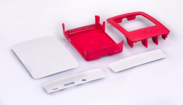 CASE RASPBERRY PI 3 B  OFICIAL ROJO Y BLANCO - Imagen 2