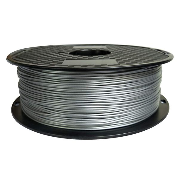 FILAMENTO PLA 1,75 PARA IMPRESORA 3D ROLLO 1KG PLATEADO SILVER