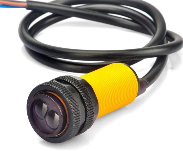 SENSOR AJUSTABLE TIPO SWITCH E18-D80NK 3-80CM INFRARROJO DE PROXIMIDAD