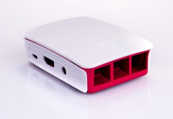 CASE RASPBERRY PI 3 B  OFICIAL ROJO Y BLANCO - Imagen 7