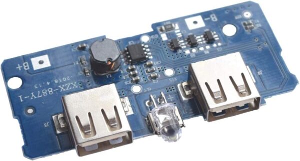 MÓDULO CONVERSOR DE CARGA 5V 2A DE 1 USB A 2 USB POWER BANK - Imagen 5