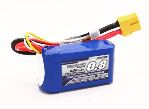 BATERÍA LIPO 3S 11,1V 800MAH TURNIGY 20C