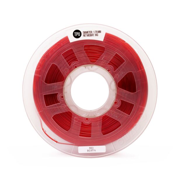 FILAMENTO TPU 1,75 PARA IMPRESORA 3D ROLLO 1KG ROJO - Imagen 2