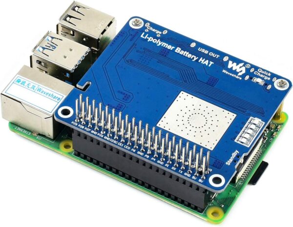MÓDULO ENERGÍA CON BATERÍA LITIO LI-ION 3,7V 3000MAH RASPBERRY PI - Imagen 4