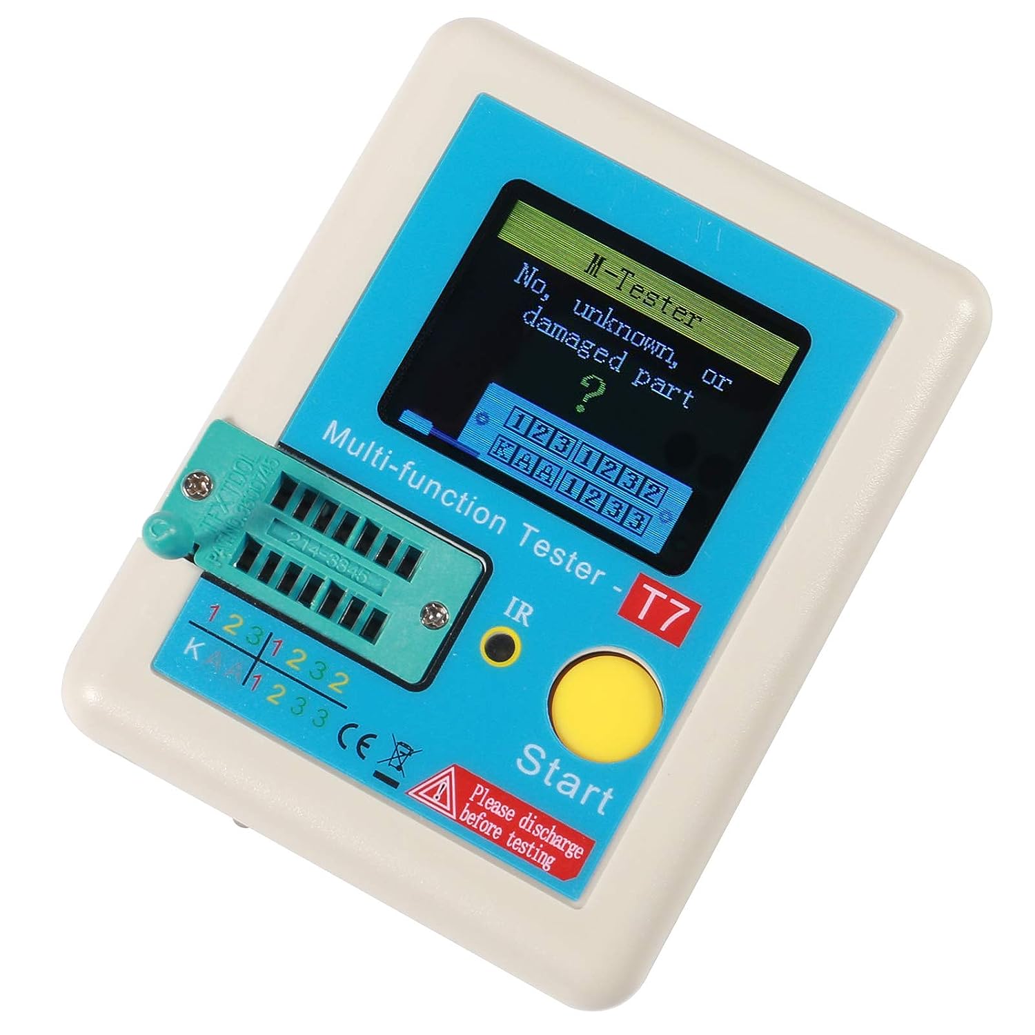 TESTER MULTIFUNCIÓN COMPROBADOR LCR-T7 RESISTENCIA, DIODO, TRIAC, CAPACITOR, INDUCTOR - Imagen 3