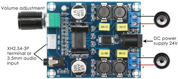 MÓDULO AMPLIFICADOR DE AUDIO TPA3118D2 2 CH 45W*2 - Imagen 3