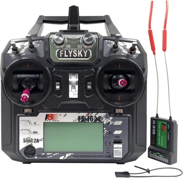 RC RADIO CONTROL FLYSKY FS-I6X (HASTA 10 CANALES) CANALES 2,4GHZ CON RECEPTOR FS-IA10B - Imagen 2