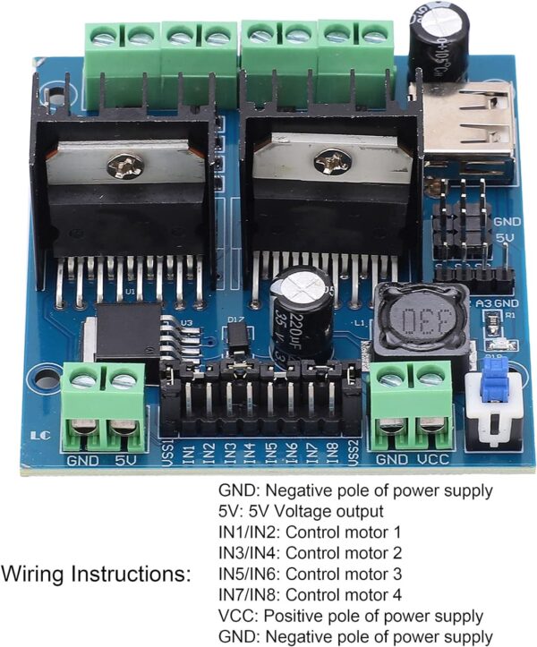 MÓDULO L298N  4 CANALES CONTROLADOR DE MOTORES PAP - Imagen 2