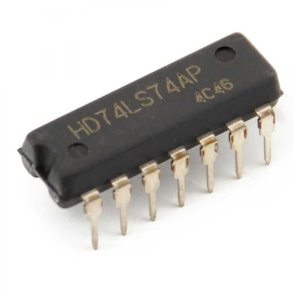 CI HD74LS74P DIP FLIP FLOP D ACTIVACIÓN FLANCO POSITIVO DUAL TTL