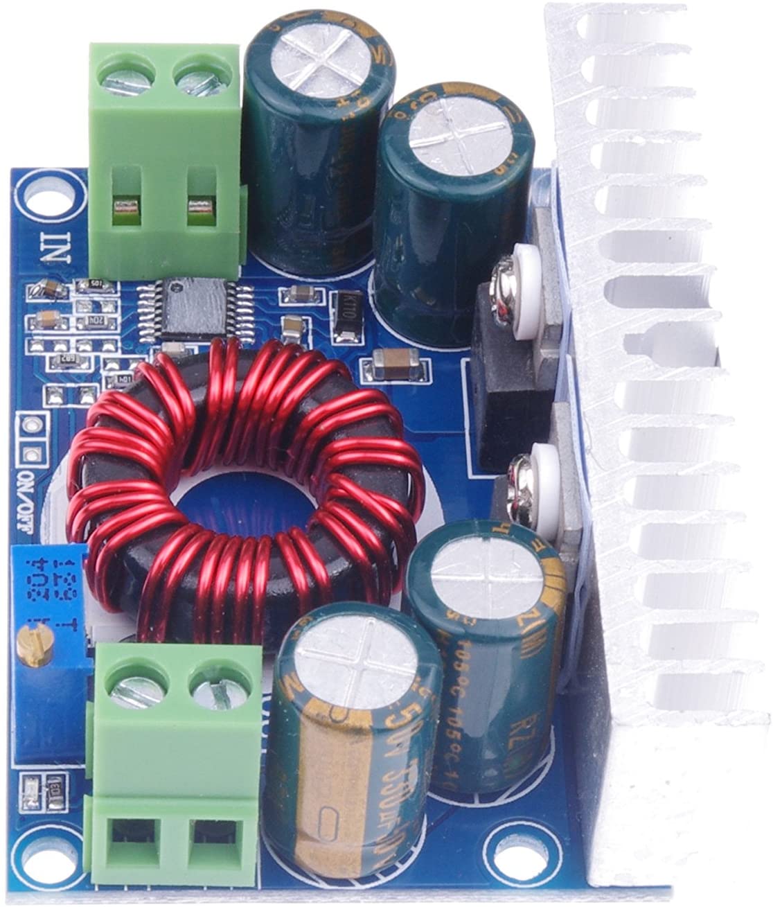 MÓDULO REDUCTOR DE VOLTAJE 10A 8V-60VDC A 1,2V 36V AJUSTABLE STEP DOWN BUCK - Imagen 3
