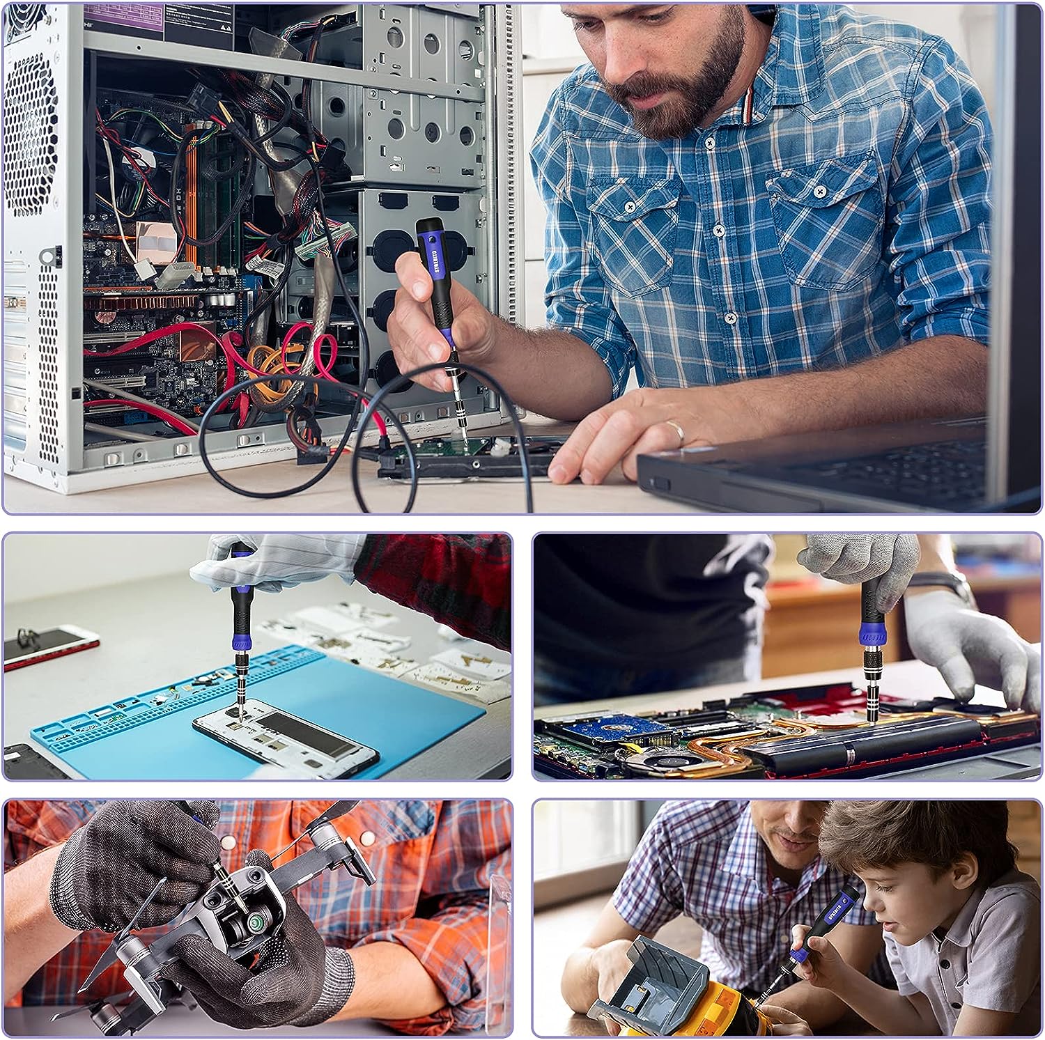 KIT DE DESTORNILLADORES DE PRECISIÓN 191 PIEZAS - Imagen 3