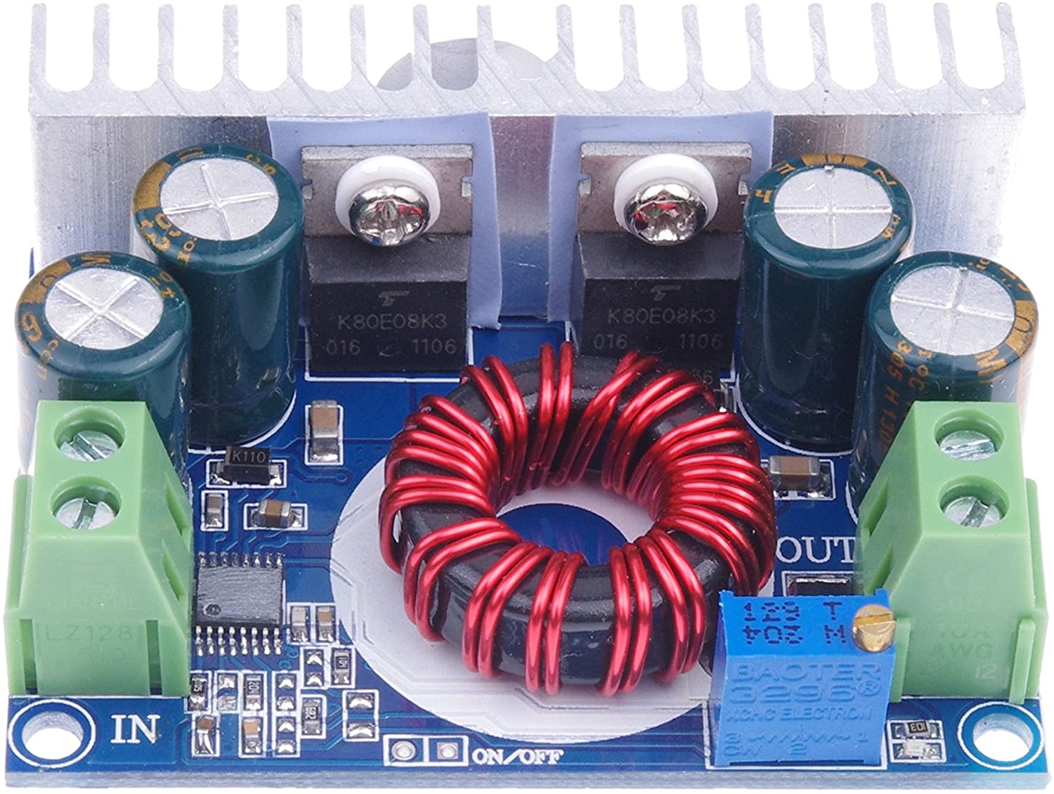 MÓDULO REDUCTOR DE VOLTAJE 10A 8V-60VDC A 1,2V 36V AJUSTABLE STEP DOWN BUCK - Imagen 4