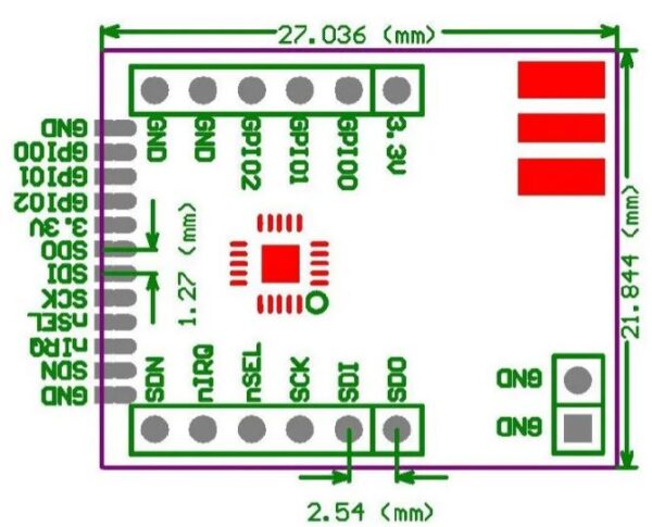 MÓDULO DE RADIO FRECUENCIA RF SI4432 CON ANTENA SPRING - Imagen 3