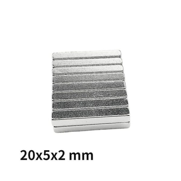 IMÁN NEODIMIO RECTANGULAR 20*5*2MM
