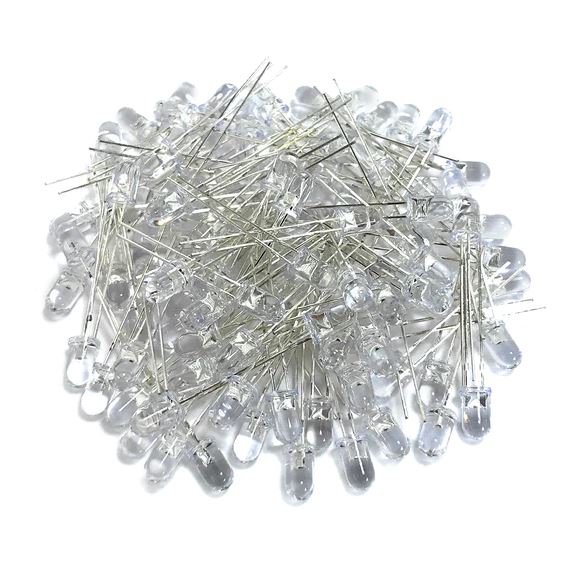 FUNDA LED 5MM ALTO BRILLO BLANCO * 1000 - Imagen 5