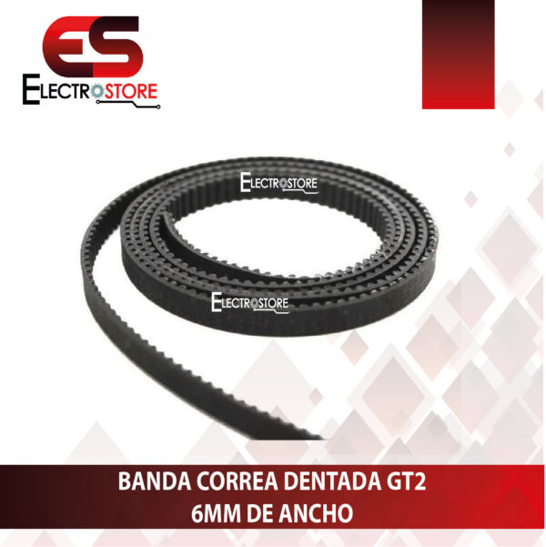 CORREA BANDA DENTADA GT2 6MM DE ANCHO (POR METROS) - Imagen 3