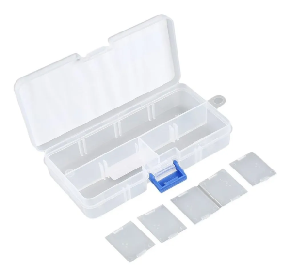 CAJA PLASTICA PEQUEÑA TRANSPARENTE 127*67*20MM - Imagen 2
