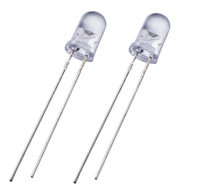 FUNDA LED 5MM ALTO BRILLO BLANCO * 1000 - Imagen 2