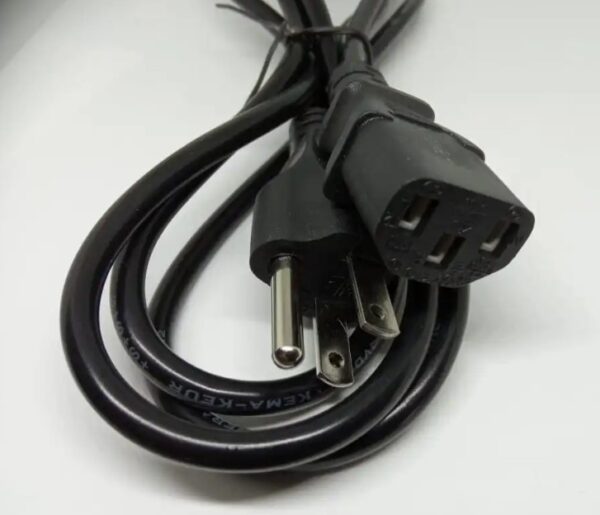 CABLE DE PODER 3 PINES 180CM PARA PC - Imagen 2
