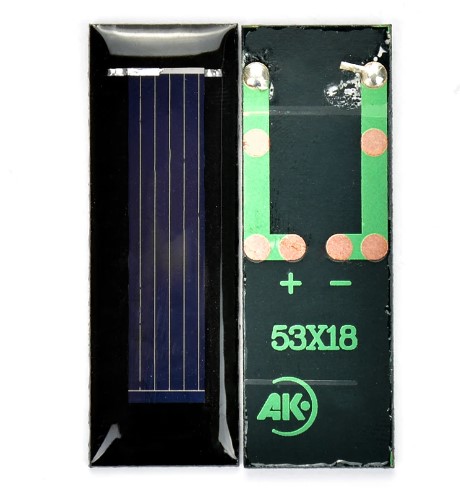MINI PANEL SOLAR 0,5V 100MA 53*18MM - Imagen 3