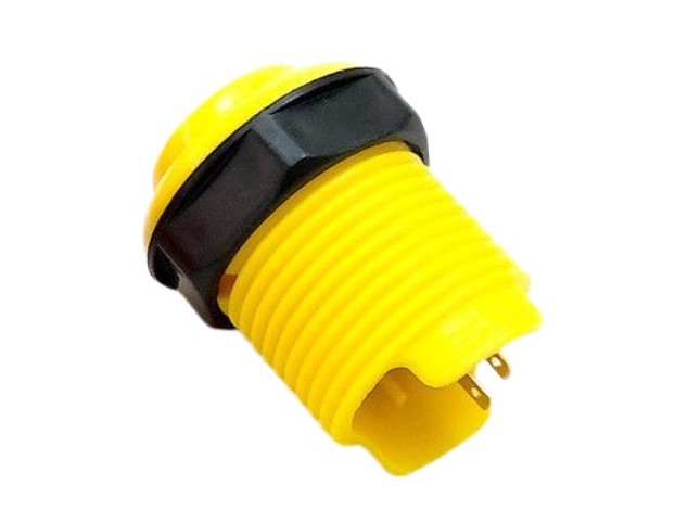PULSADOR BOTÓN ARCADE 33MM AMARILLO - Imagen 2