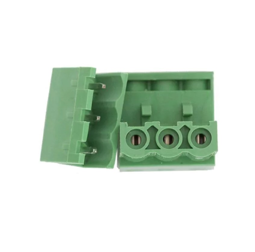 BORNERA 3 PINES PCB 5MM 2EDG5.08-3P ÁNGULO RECTO VERDE - Imagen 3