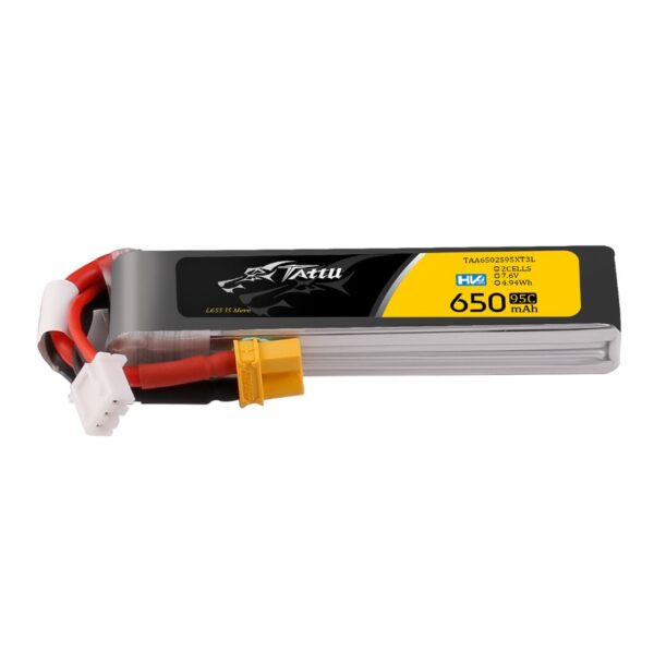 BATERÍA LIPO 2S 7,6V 650MAH TATTU  95C XT30 - Imagen 4