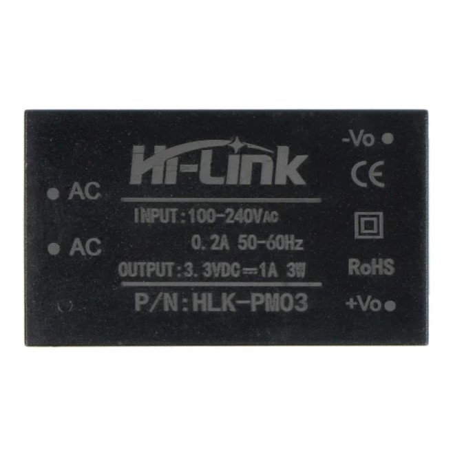 CONVERSOR DE VOLTAJE HI-LINK HLK-PM03 220/110VAC 3,3VDC 1A 3W - Imagen 2