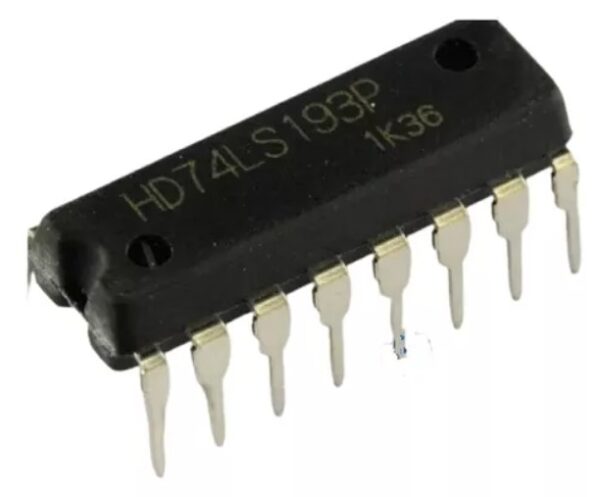 CI HD74LS193P DIP CONTADOR DÉCADAS 4-BITS BINARIO SINCRÓNICO ASCENDENTE/DESCENDENTE