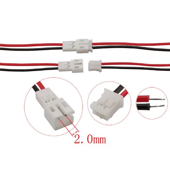 CABLE 10CM PH2.0 2 PINES HEMBRA