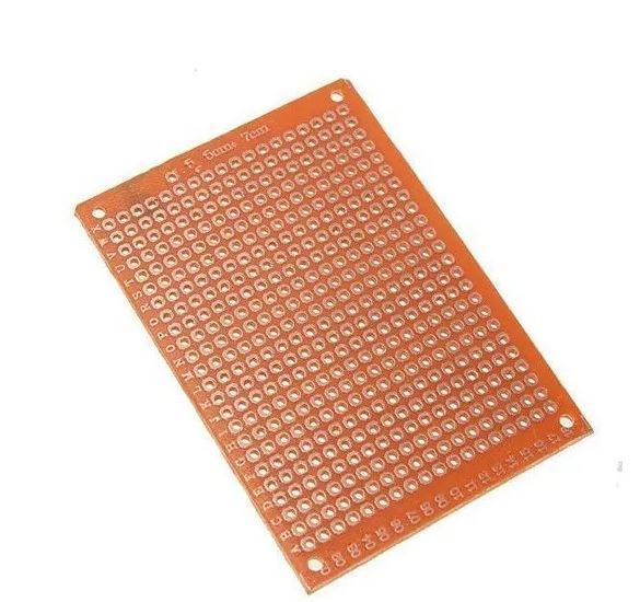 PCB PERFORADA 1 LADO 5*7CM BAQUELITA