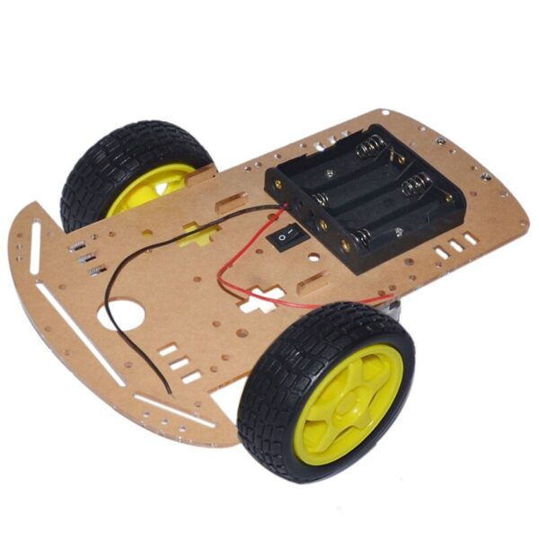CARRO CHASIS ROBOT 1 BASE 2WD ( KIT PARA ARMAR ) - Imagen 2
