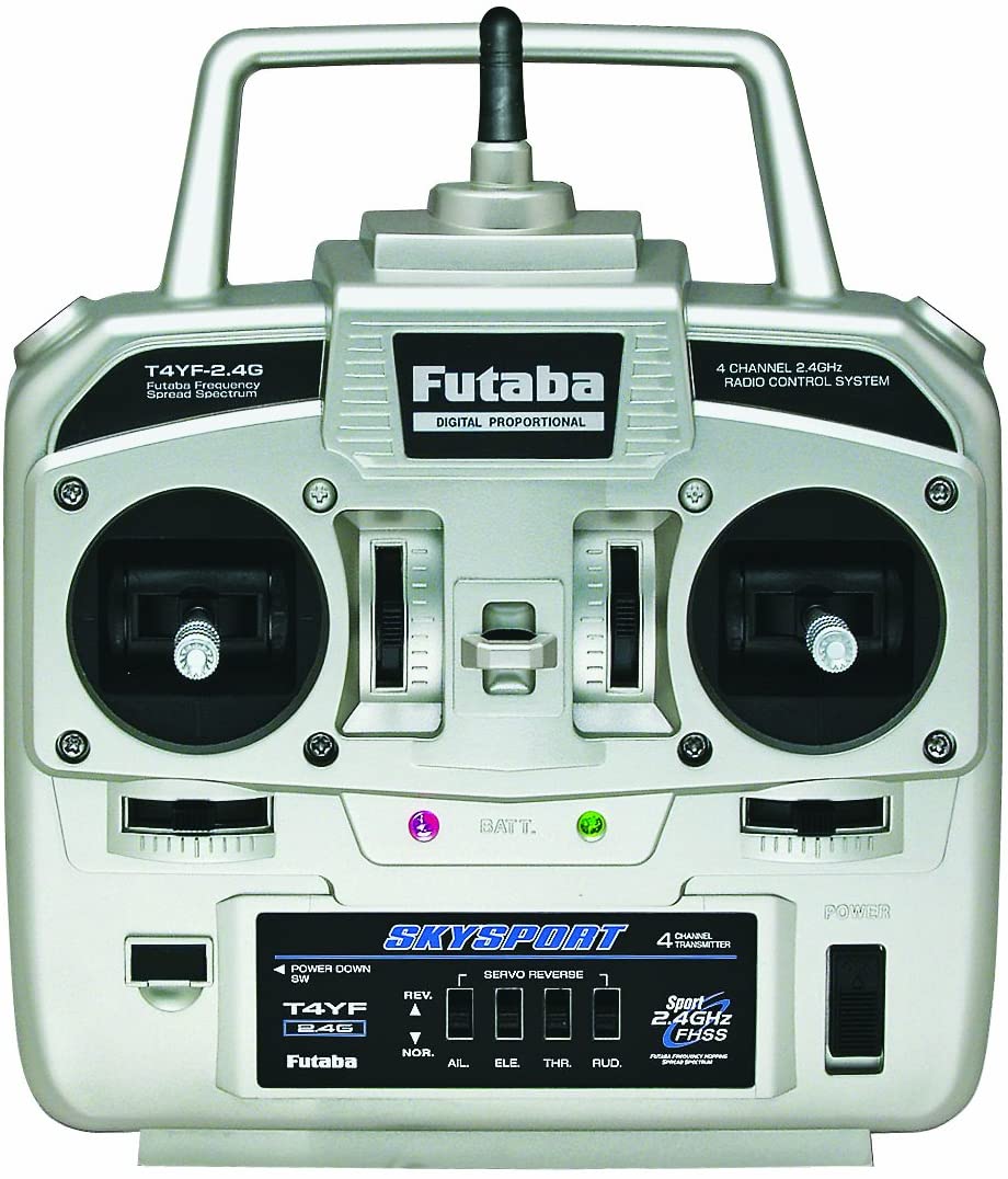 RC RADIO CONTROL 4 CANALES FUTABA 4YF 2,4GHZ Y RECEPTOR R2004GF