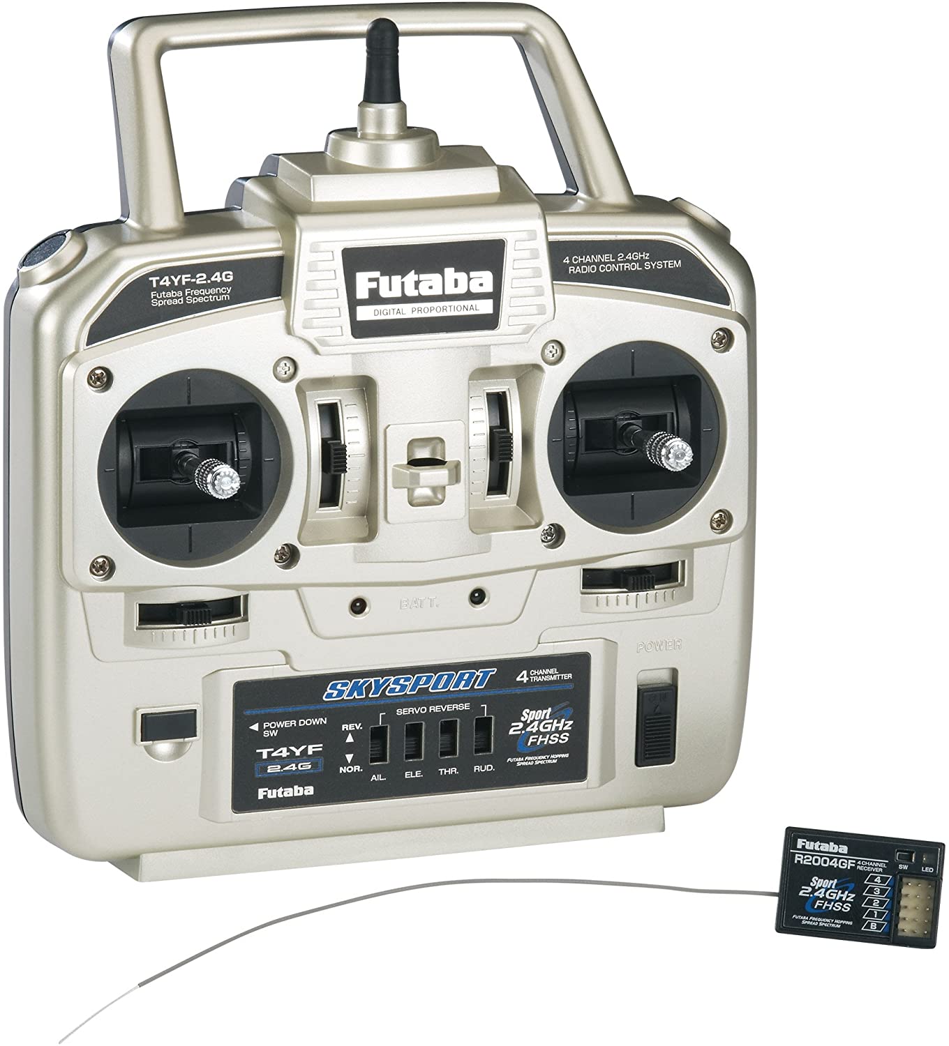 RC RADIO CONTROL 4 CANALES FUTABA 4YF 2,4GHZ Y RECEPTOR R2004GF - Imagen 4