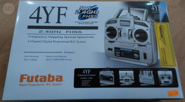 RC RADIO CONTROL 4 CANALES FUTABA 4YF 2,4GHZ Y RECEPTOR R2004GF - Imagen 2
