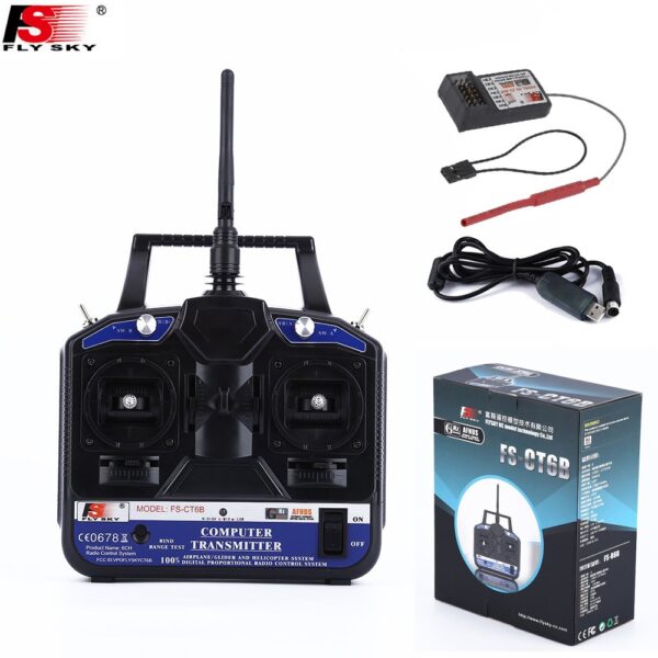 RC RADIO CONTROL 6 CANALES FS-CT6B 2.4Ghz RECEPTOR R6B - Imagen 2
