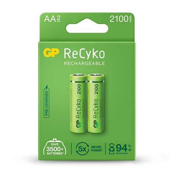 PILA RECARGABLE AA GP 2100 MAH* 2 POLOLU