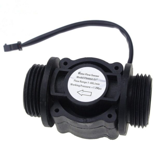 SENSOR DE FLUJO DE AGUA CAUDAL FS400A G1 DN25 60L/MIN 3,5-24V