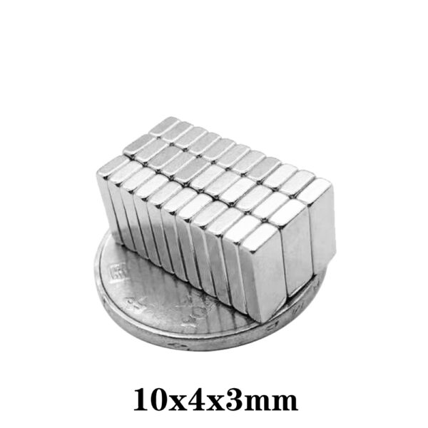 IMÁN NEODIMIO RECTANGULAR 10*4*3MM - Imagen 2