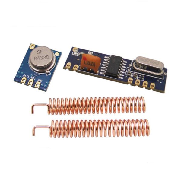 MÓDULO RADIO FRECUENCIA RF 433MHZ TX+ RX SRX882 STX882 CON 2 ANTENAS SPRING