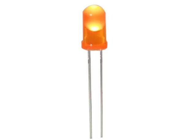FUNDA LED 5MM NORMAL ANARANJADO * 1000